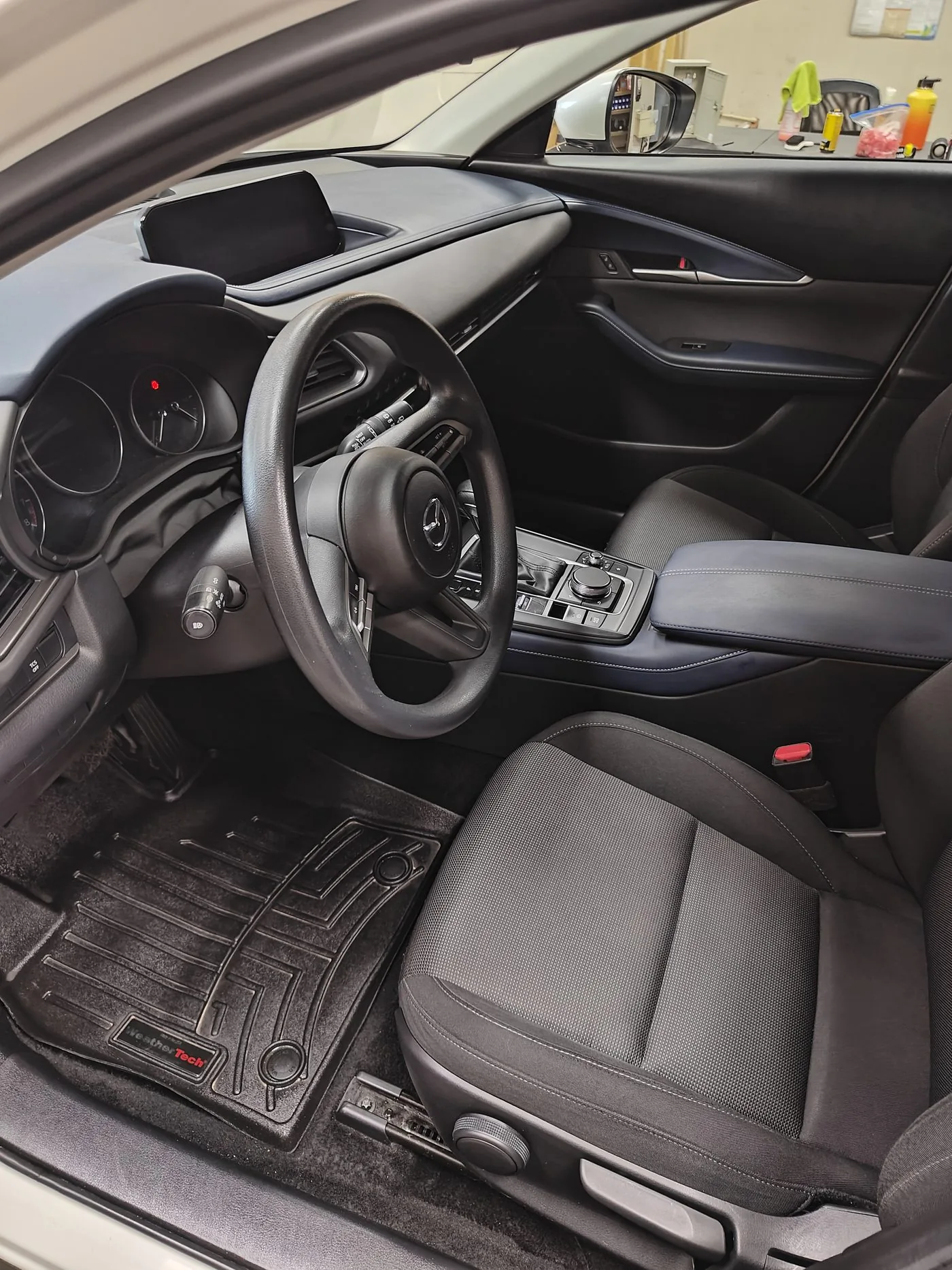Mazda interior detailed, dash and seats