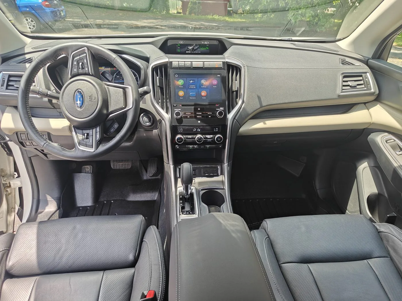 Subaru dashboard and console after detailing