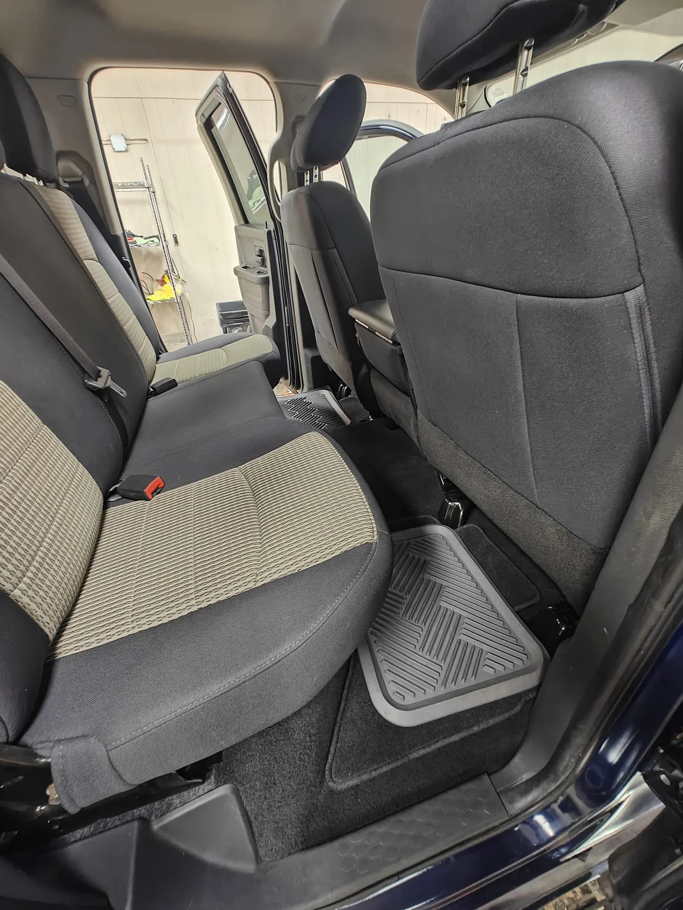 Pickup truck interior cleaned and conditioned
